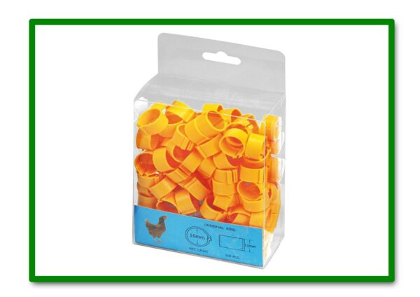 ANILLA PLASTICA 16mm PARA GALLINAS