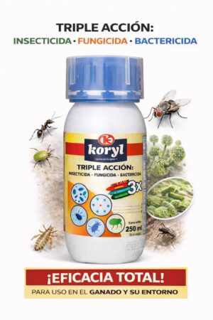 INSECTICIDA KORYL TRIPLE ACCION 250 Ml