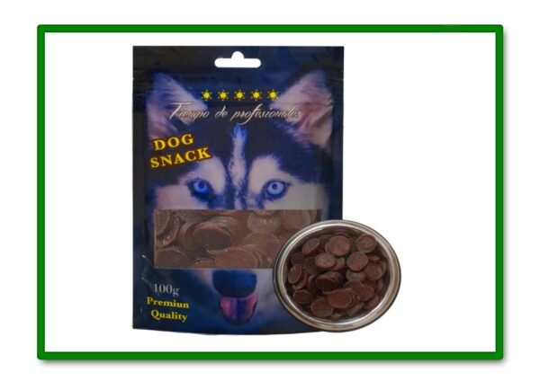 MONEDITAS DE PATO 100GR SNACK PARA PERRO