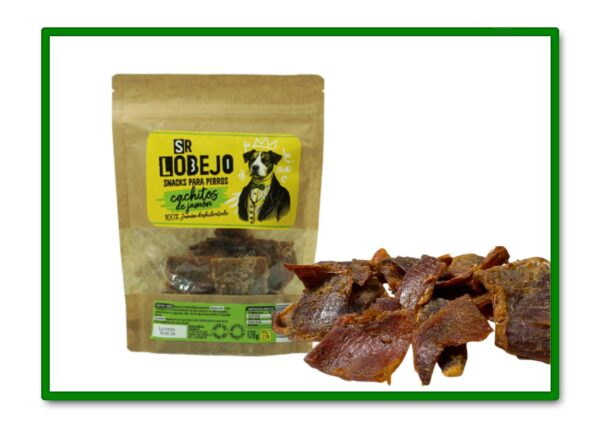 CACHITOS DE JAMON 120GR SNACK PARA PERRO