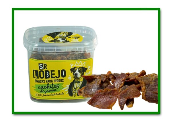 CACHITOS DE JAMON 200GR SNACK PARA PERRO