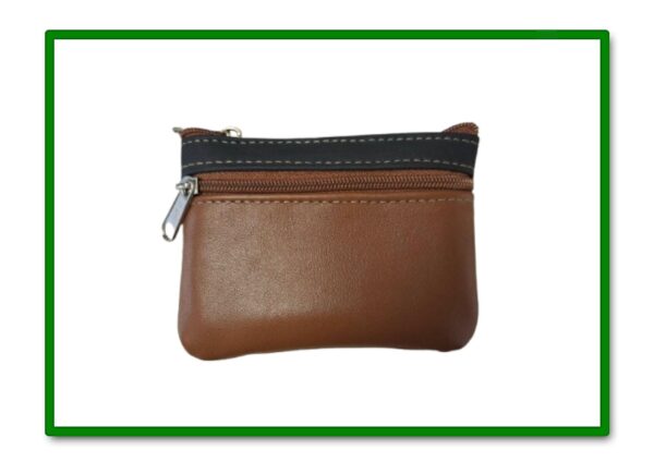 MONEDERO PIEL 2 CREMALLERAS (Y01)