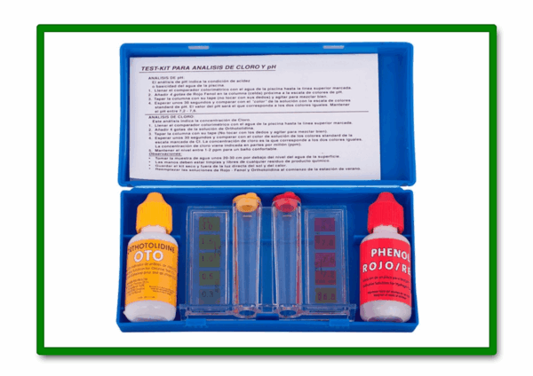 ESTUCHE ANALIZADOR PH Y CLORO PARA PISCINA