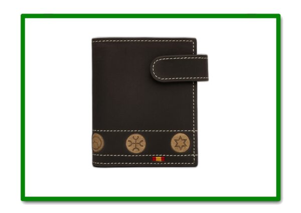 BILLETERO UBRIQUE MOD.B1003 SERRAJE HIERROS KAKI OSCURO