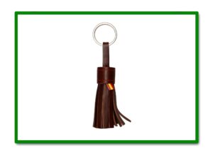 LLAVERO TILINES LARGO MARRON (L3)