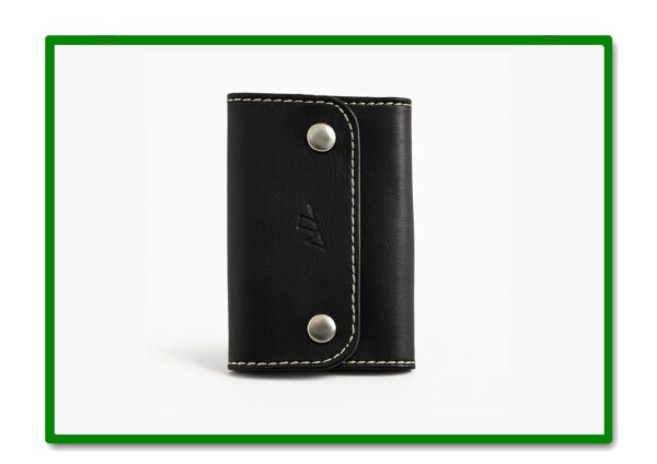 LLAVERO PIEL 8 LLAVES NEGRO PIEL