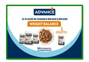 ADVANCE VETERINARY DIETA HUMEDA PARA GATO WEIGHT BALANCE 0.085kg PROMO 3+1