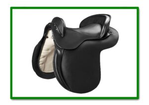 SILLA DE MONTAR MOD. ESPAÑOLA ADULTO BASTES CUERO COLOR NEGRO