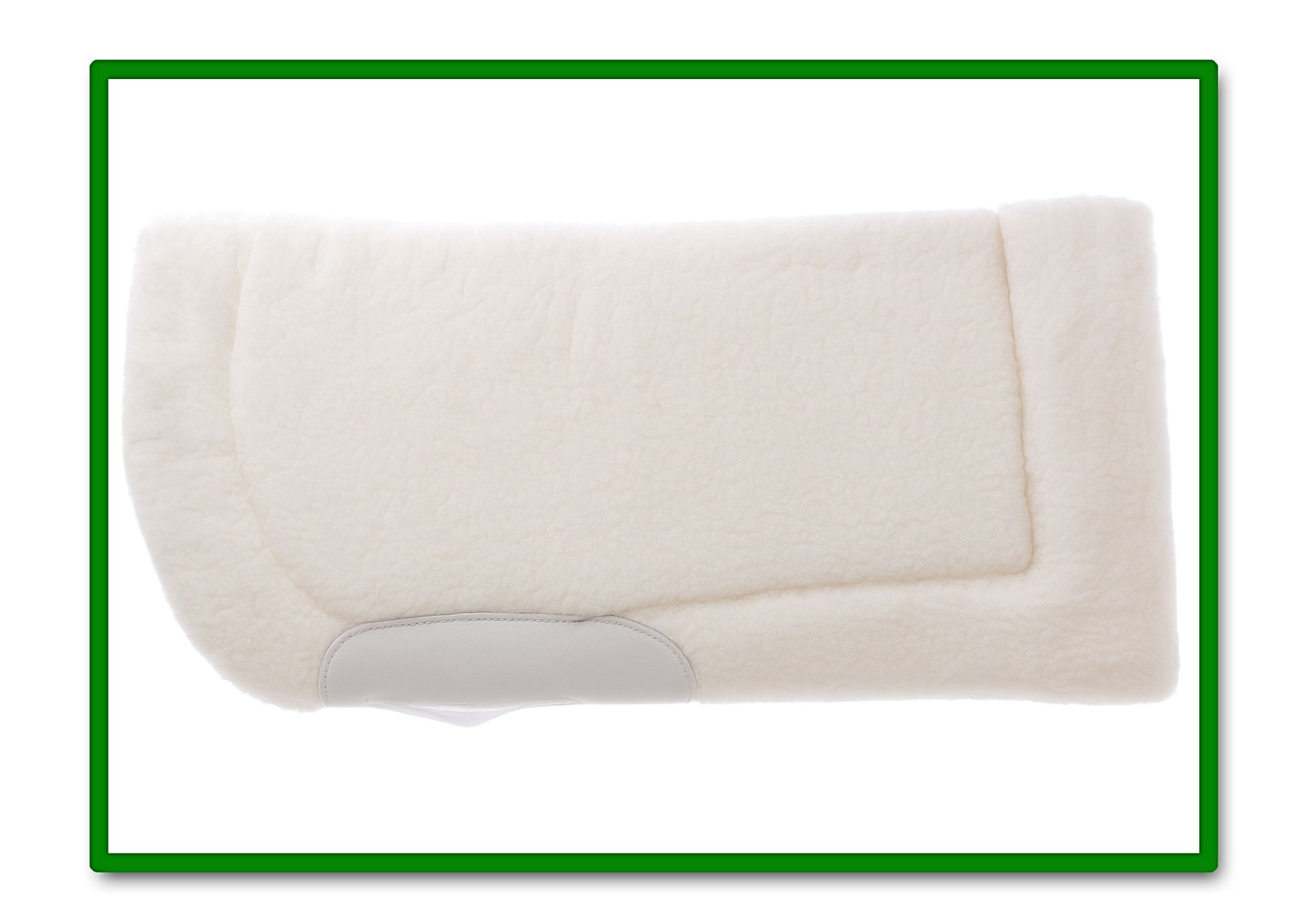 MANTILLA MEHIS SILLA VAQUERA BORREGUILLO SINTÉTICO BLANCO