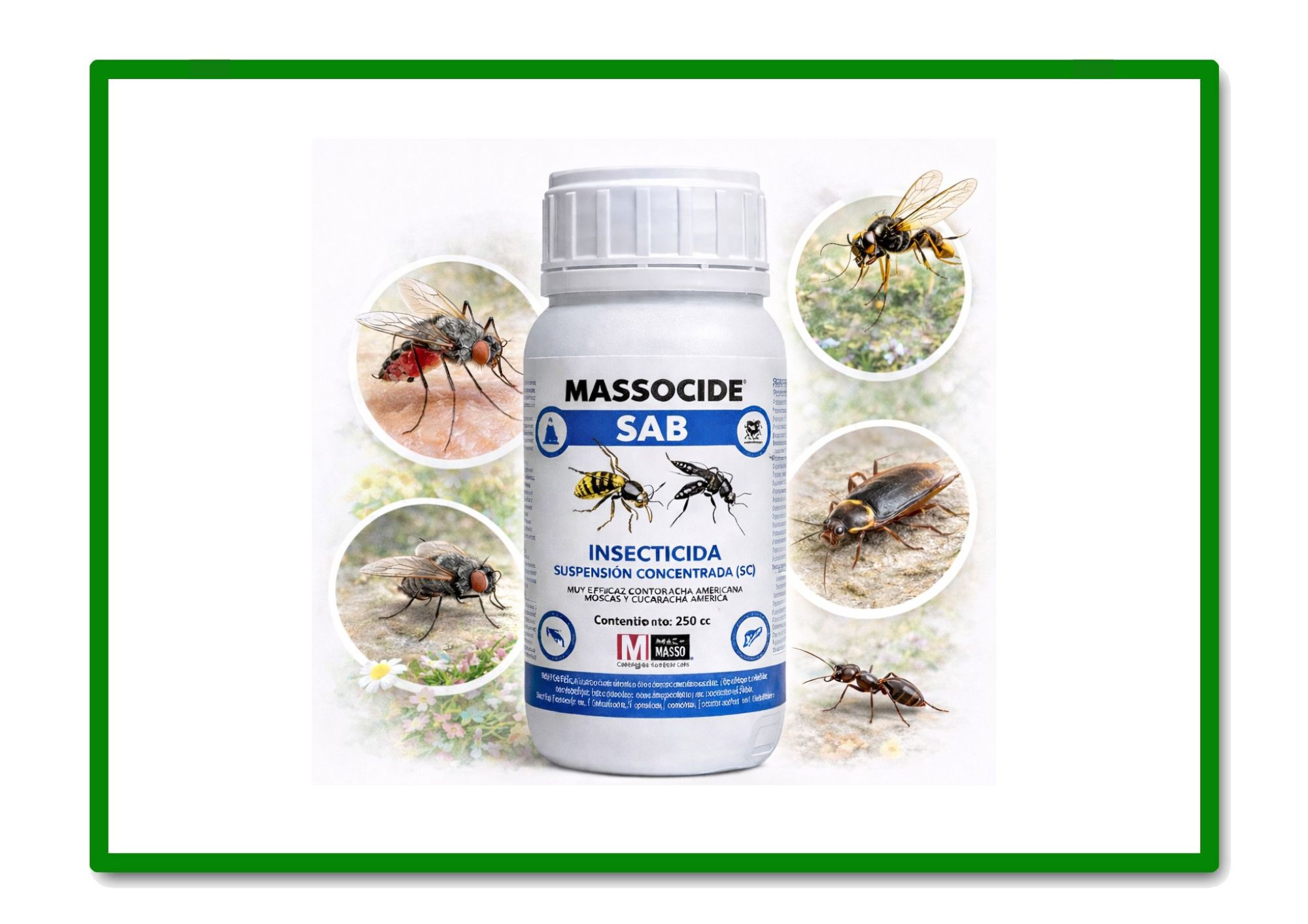INSECTICIDA MOSQUITOS MASSOCIDE SAB 250cc